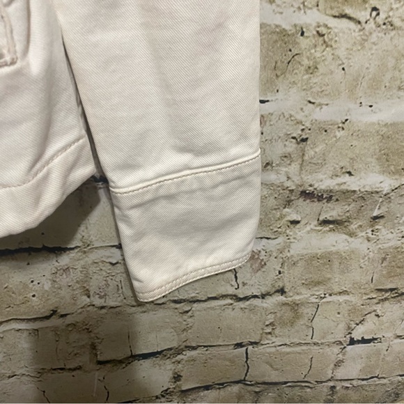 Calvin Klein Ivory White Jean Denim Stretch Jacket - Picture 3 of 6